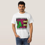 EGM Rosa Tiger Strip Logo T - Shirt (Vorne ganz)
