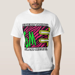 EGM Rosa Tiger Strip Logo T - Shirt