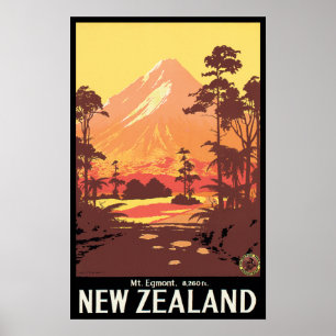 Egmont Neuseeland Poster