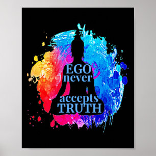 Ego akzeptiert nie Yoga Long S Poster