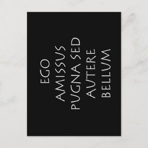 Ego amissus pugna sed autere bellum postkarte