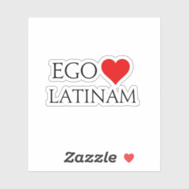 Ego Amo Latinam (I Liebe Latein) Aufkleber