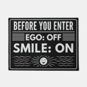 Ego bleibe aus - Design für einladende Momente Fußmatte (Vorderseite)