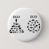 Ego gegen Öko-Button Button (Vorderseite)