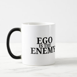 Ego Is The Enemy Minimalist Typewriter Verwandlungstasse