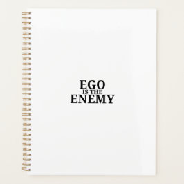 Ego ist der Feind 2026 Minimalistischer Tagesplane Planer
