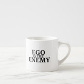 Ego ist der Feind Minimalist Schreibmaschine Espre Espressotasse (Rechts)