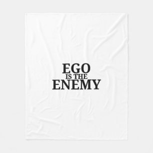 Ego ist der Feind Minimalist Schreibmaschine Fleec Fleecedecke