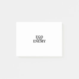 Ego ist der Feind Minimalist Schreibmaschine Post- Post-it Klebezettel