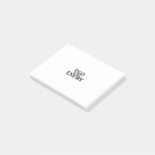Ego ist der Feind Minimalist Schreibmaschine Post- Post-it Klebezettel (angewinkelt)