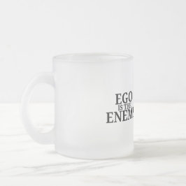 Ego ist der Feind Minimalist-Tastatur-Matte Tasse