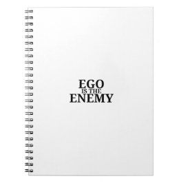 Ego ist der Feind Minimalist-Tastatur-Schreibheft Notizblock