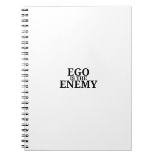 Ego ist der Feind Minimalist-Tastatur-Schreibheft Notizblock