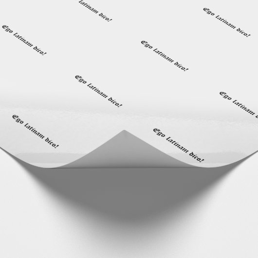 Ego latinam dico! geschenkpapier (Ecke)