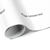 Ego latinam dico! geschenkpapier (Rolleneckpunkt)