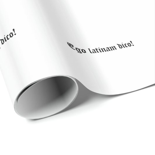 Ego latinam dico! geschenkpapier (Rolleneckpunkt)