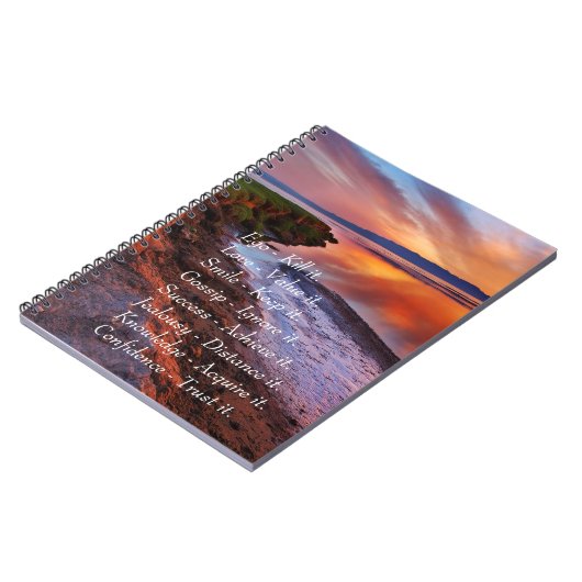 Ego-Tötung behält es Liebewert es Lächeln es Zitat Notizblock (Linke Seite)