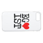 Egoist Red Heart Case-Mate iPhone Hülle (Rückseite (Horizontal))