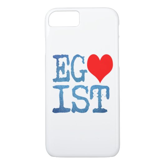 Egoist Red Heart Case-Mate iPhone Hülle (Rückseite)