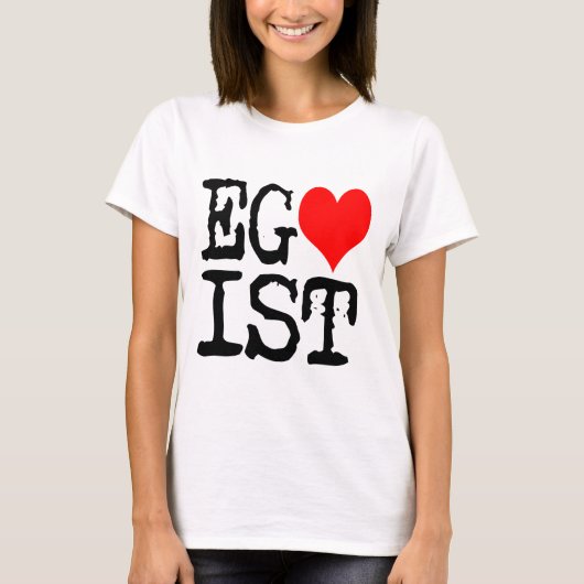Egoist Red Heart T-Shirt (Vorderseite)