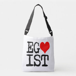 Egoist Red Heart Tragetaschen Mit Langen Trägern