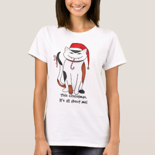 Egoistische lustige Weihnachtskatze T-Shirt