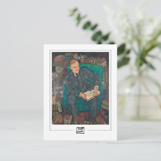 Egon Schiele #14-2 - Kunsthandwerkskarte Postkarte (Stehend Vorderseite)