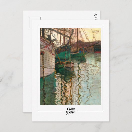 Egon Schiele #170 - Fine Art Postkarte (Vorne/Hinten)