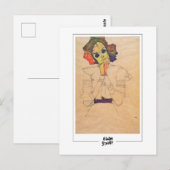 Egon Schiele #190-2 - Fine Art Postkarte (Vorne/Hinten)