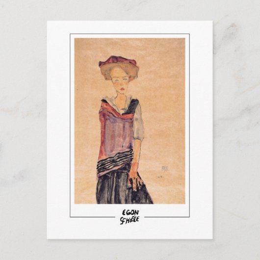 Egon Schiele #20-2 - Fine Art Postkarte (Vorderseite)