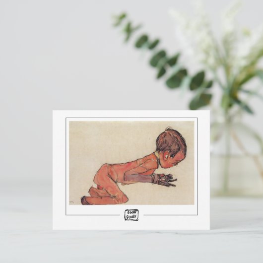 Egon Schiele #269-2 - Fine Art Postcard Postkarte (Stehend Vorderseite)