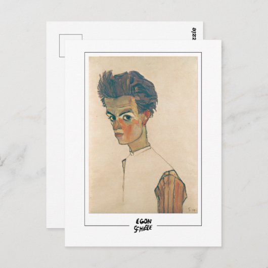 Egon Schiele #28 - Fine Art Postkarte (Vorne/Hinten)