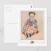 Egon Schiele #290-2 - Fine Art Postkarte (Vorne/Hinten)