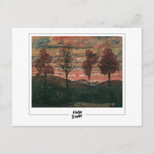 Egon Schiele #391-2 - Feine Kunst Postkarte