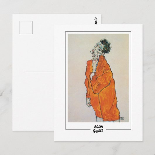 Egon Schiele #424-2 - Fine Art Postkarte (Vorne/Hinten)