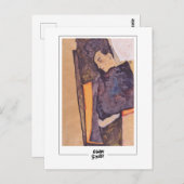Egon Schiele #493-2 - Fine Art Postkarte (Vorne/Hinten)