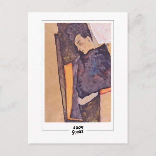 Egon Schiele #493-2 - Fine Art Postkarte (Vorderseite)