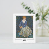 Egon Schiele #4 - Kunsthistorkarte Postkarte (Stehend Vorderseite)