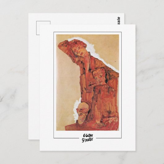 Egon Schiele #535 - Fine Art Postkarte (Vorne/Hinten)