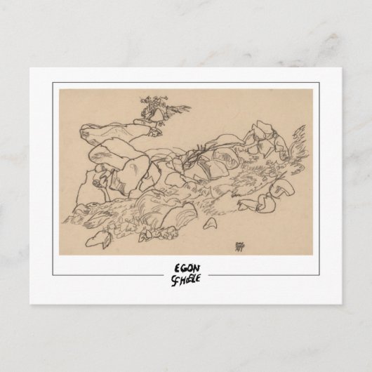 Egon Schiele #560-2 - Fine Art Postkarte (Vorderseite)