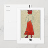 Egon Schiele #579 - Fine Art Postkarte (Vorne/Hinten)