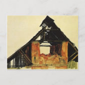 Egon Schiele - Altes Ziegelhaus in Kärnten Postkarte (Vorderseite)