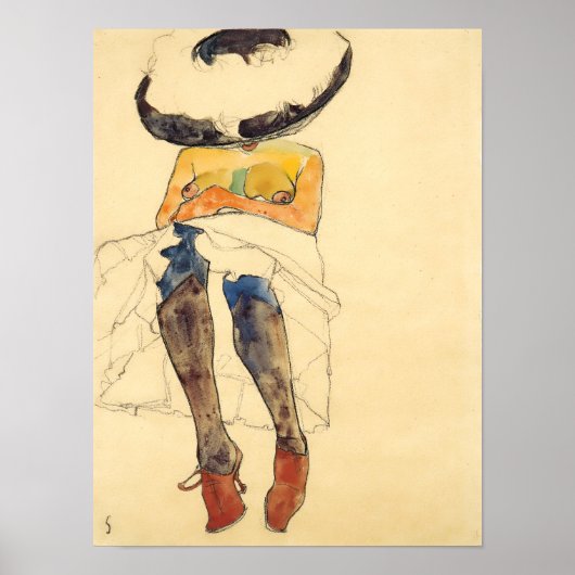 Egon Schiele Artwork Reproduction Poster (Vorne)