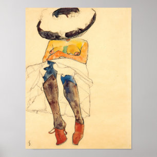 Egon Schiele Artwork Reproduktion Poster