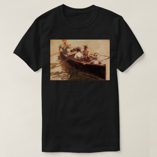 Egon Schiele Boot 1907 T-Shirt (Design vorne)