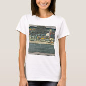 Egon Schiele casas junto al rio ciudad vieja. T-Shirt (Vorderseite)