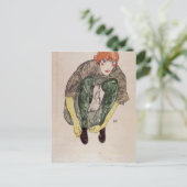 Egon Schiele- Crouching Figure (Valerie Neuzil) Postkarte (Stehend Vorderseite)
