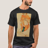 Egon Schiele - Der grüne Strumpf T-Shirt (Vorderseite)