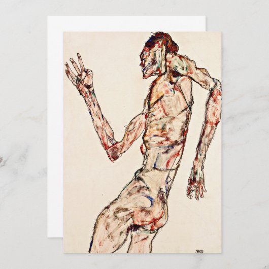 Egon Schiele - Der Tänzer Ankündigung (Vorne/Hinten)
