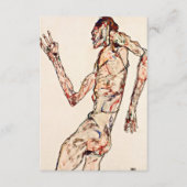 Egon Schiele - Der Tänzer Begleitkarte (Vorderseite)